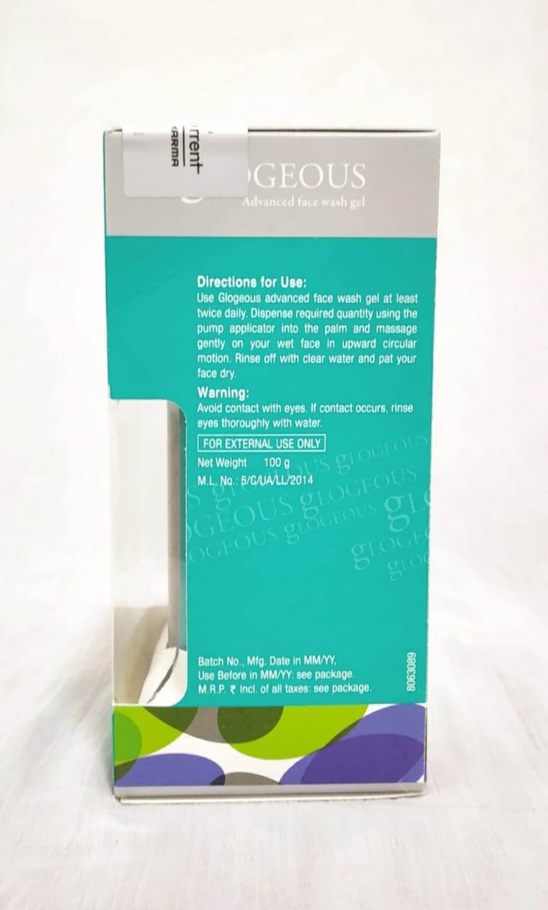 Glogeous Advanced Face Wash Gel Nirmal